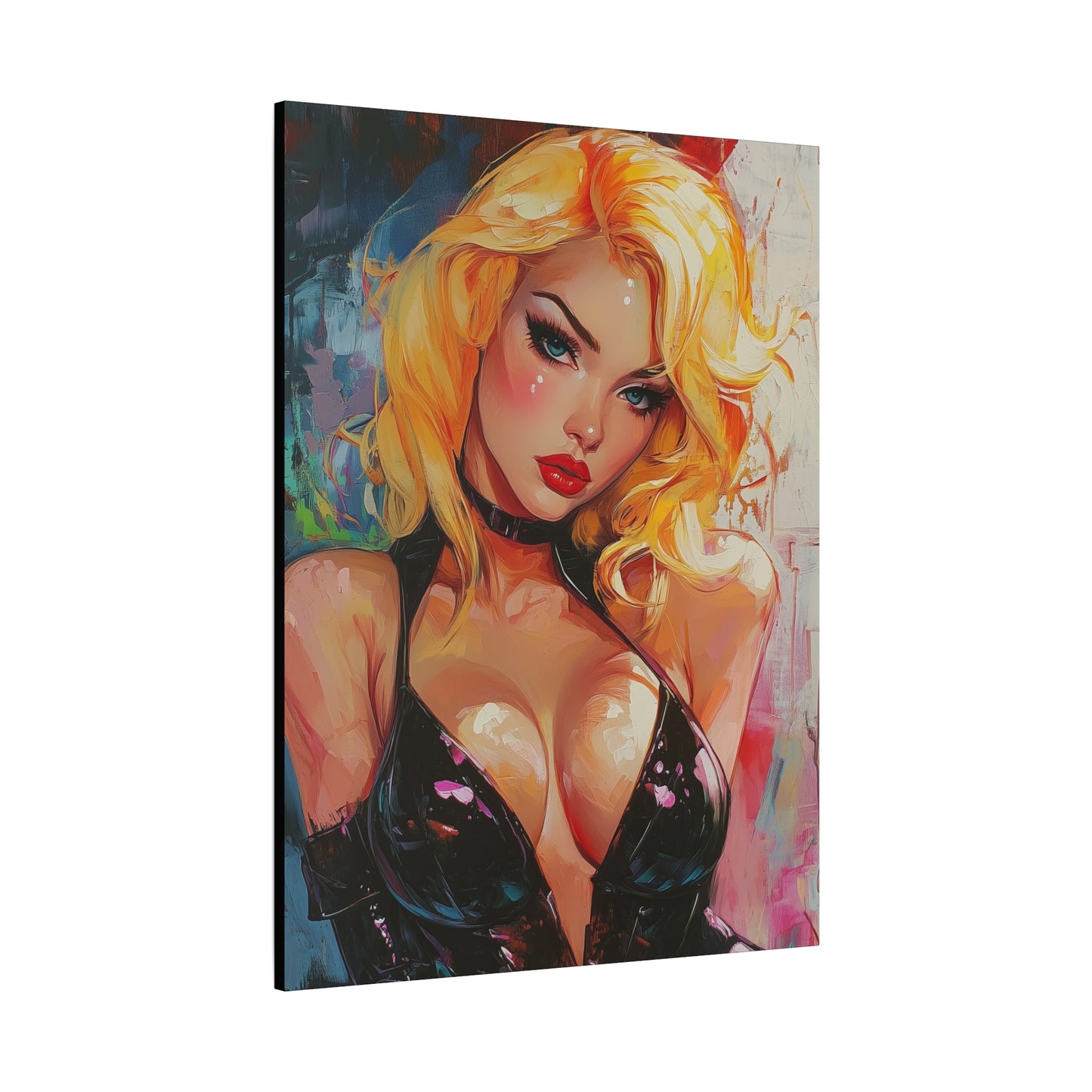 Gallery Wrapped Canvas, Guilt and Grit Adult Art Canvas, Erotic Pinup Art Canvas – Esme