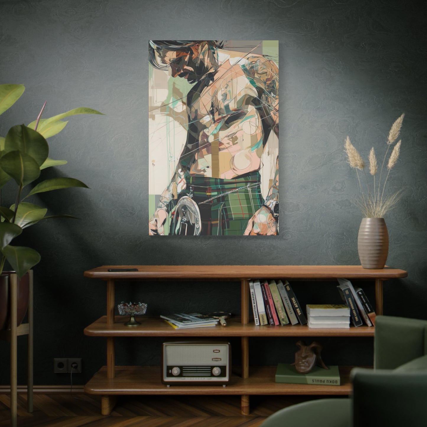 Gallery Wrapped Canvas, Kilts and Carnage Art Canvas, Erotic Pinup Art Canvas – Ewan
