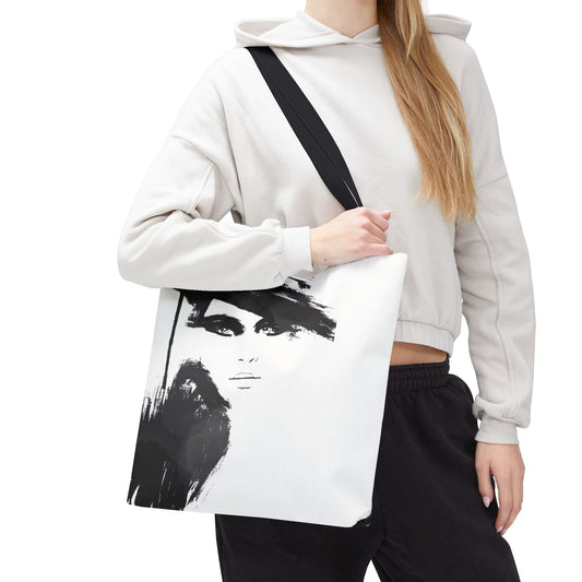 Square Tote Bag, Shopping Tote, Gift Bag - SHM Art In Print Logo