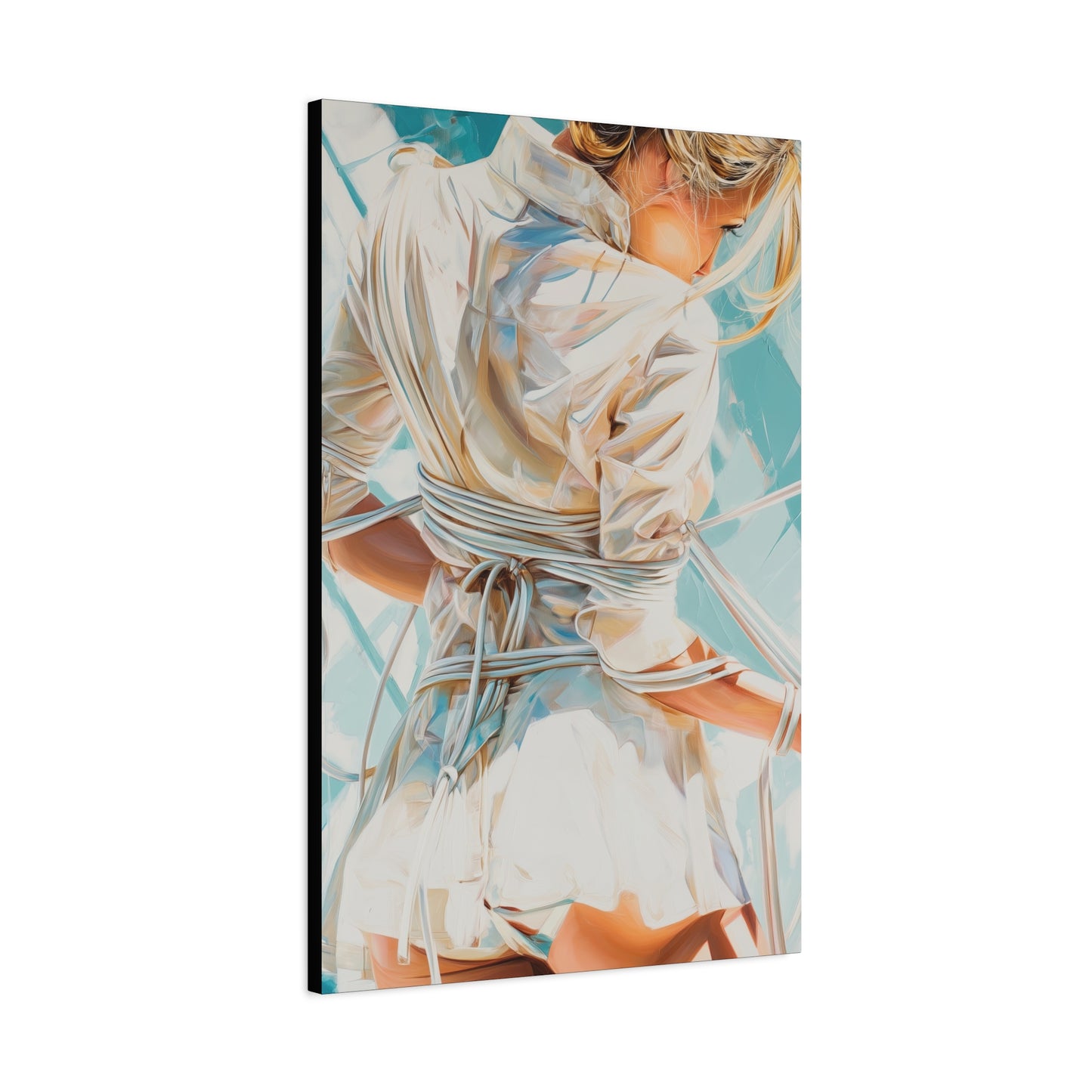 Gallery Wrapped Canvas, Ropes and Reverence Art Canvas, Erotic Shibari Art Canvas – Hannah's Sister