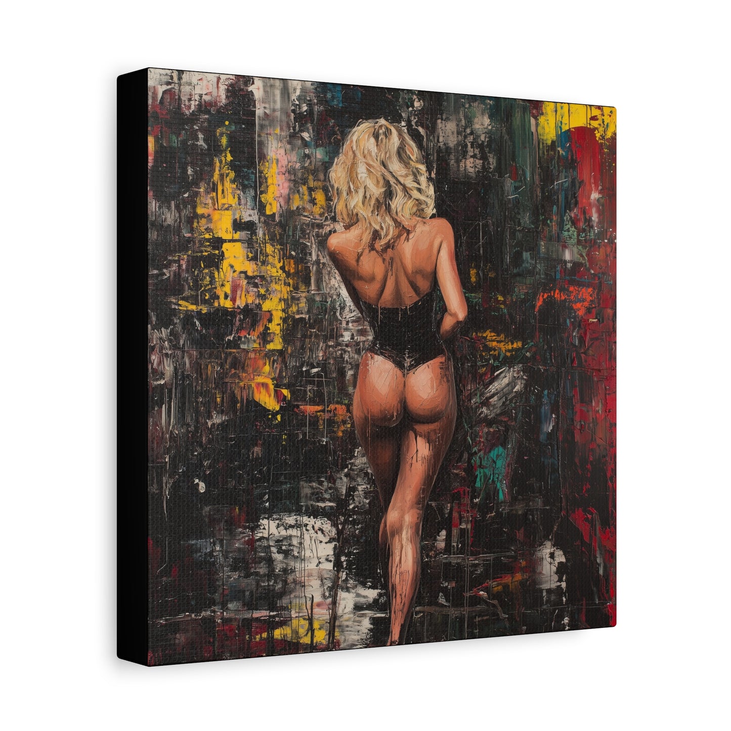 Gallery Wrapped Canvas, Guilt and Grit Adult Art Canvas, Erotic Pinup Art Canvas – Dahlina
