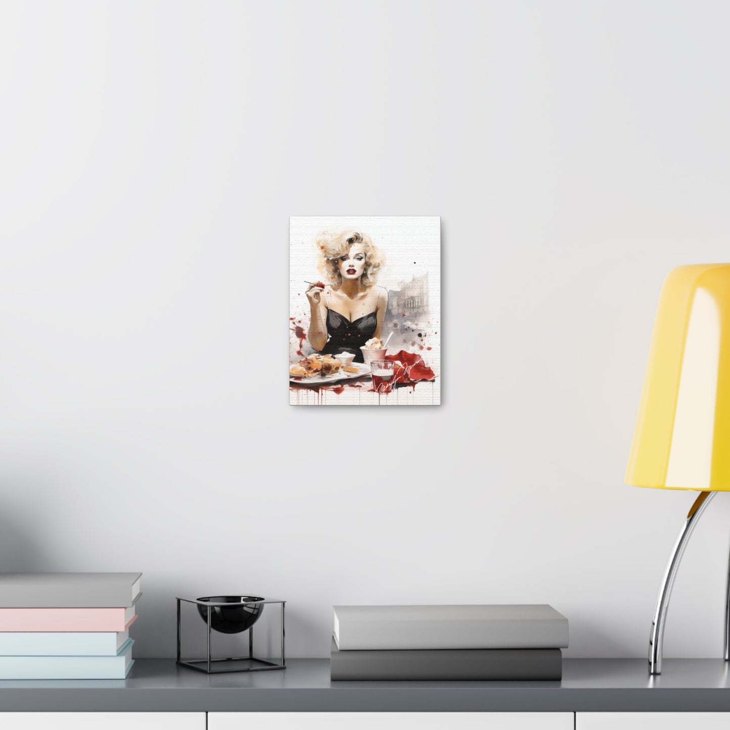 Canvas Wall Art, Gallery Wrapped Pop Art, Celebrity Wall Art – Marilyn Monroe - Cafe