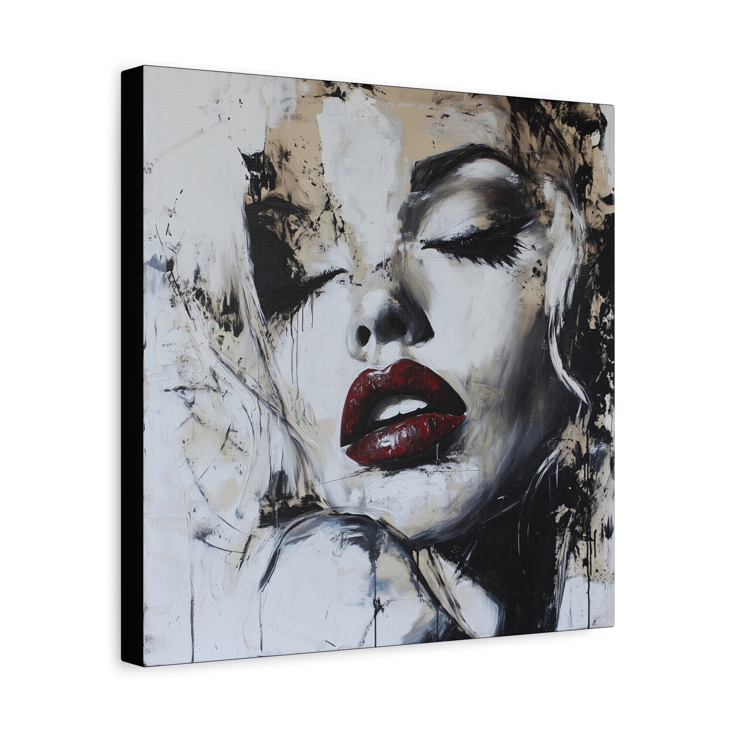 Gallery Wrapped Canvas, Guilt and Grit Adult Art Canvas, Erotic Pinup Art Canvas – Talia