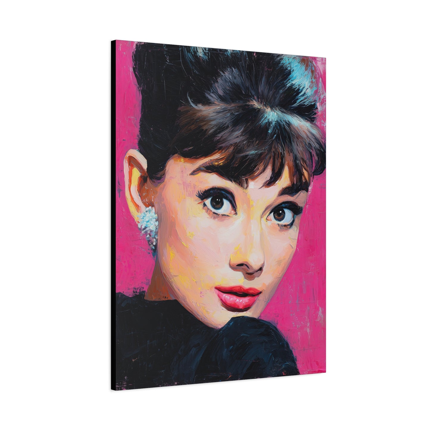 Gallery Wrapped Canvas, The Diva Project Art Canvas, Pinup Art Canvas – Audrey Hepburn - TEN