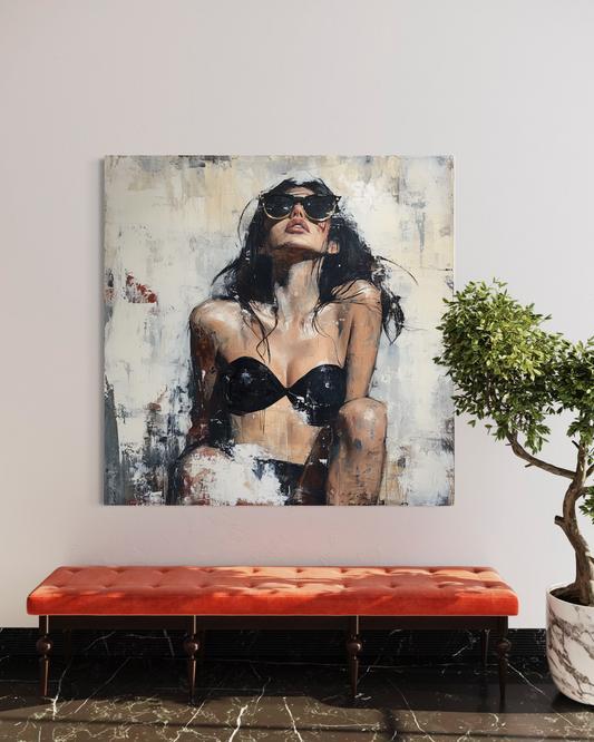 Gallery Wrapped Canvas, Sinners and Saints Art Canvas, Erotic Pinup Art Canvas – Stevie