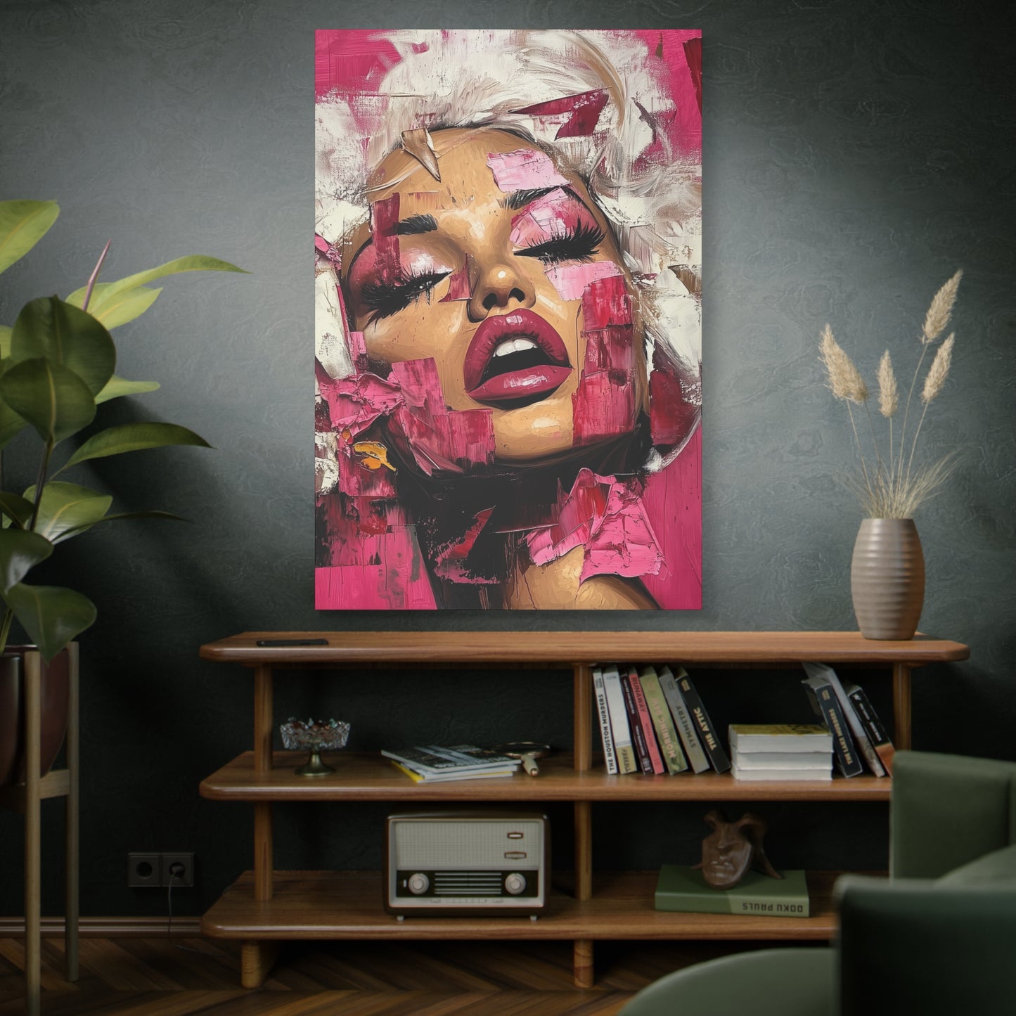 Gallery Wrapped Canvas, Guilt and Grit Adult Art Canvas, Erotic Pinup Art Canvas – Zora