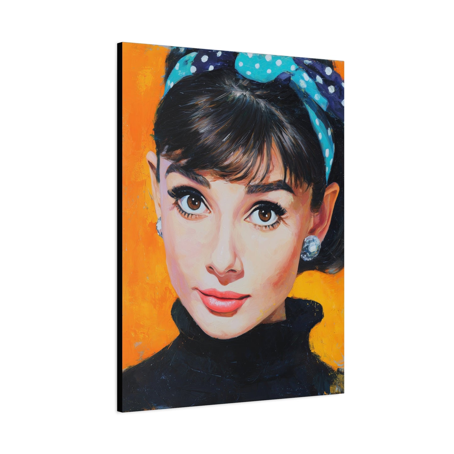 Gallery Wrapped Canvas, The Diva Project Art Canvas, Pinup Art Canvas – Audrey Hepburn - SIX