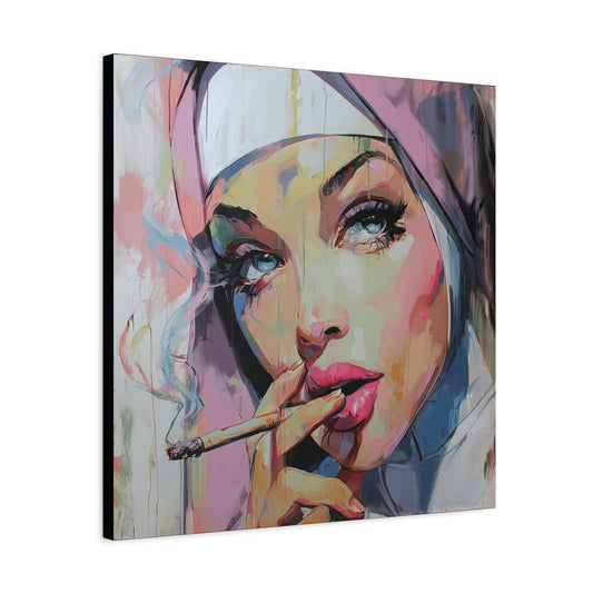 Gallery Wrapped Canvas, Habits and Heresy Art Canvas, Naughty Nuns Art Canvas – Sister Ophelia
