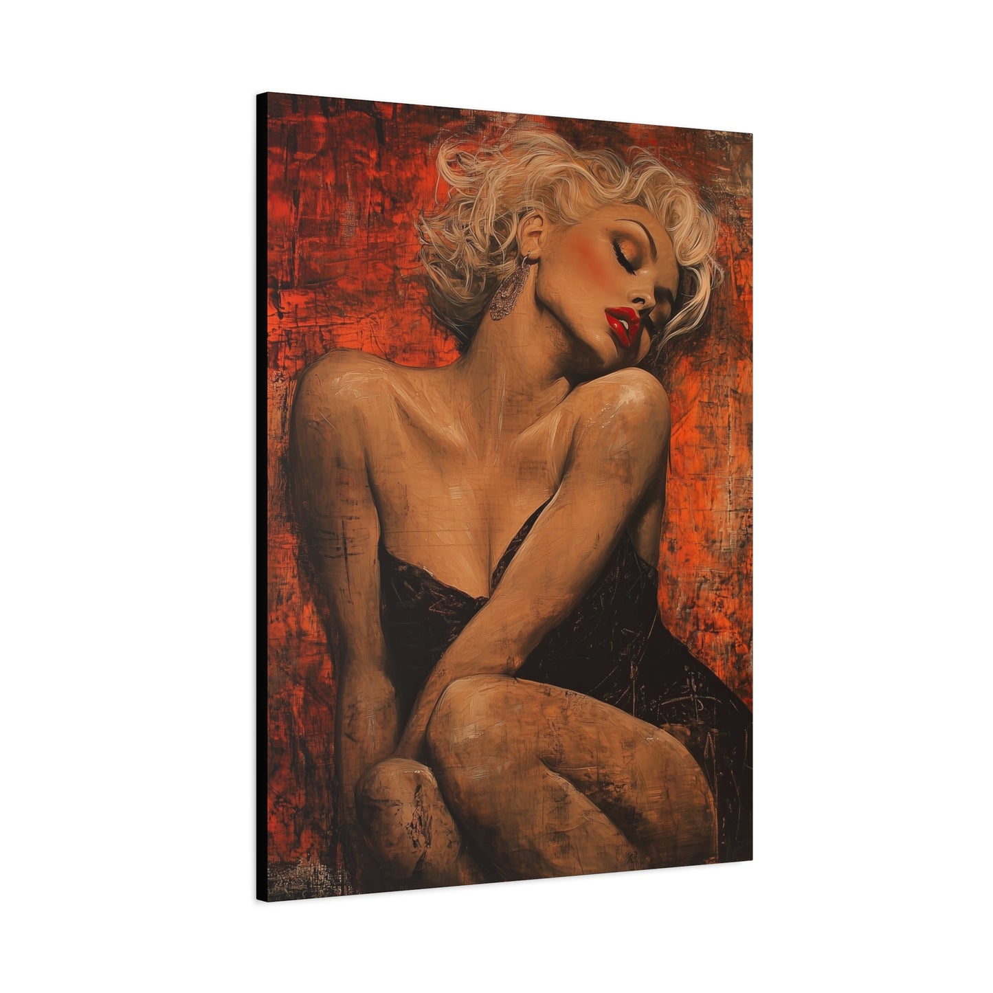 Gallery Wrapped Canvas, Guilt and Grit Adult Art Canvas, Erotic Pinup Art Canvas – Aurora