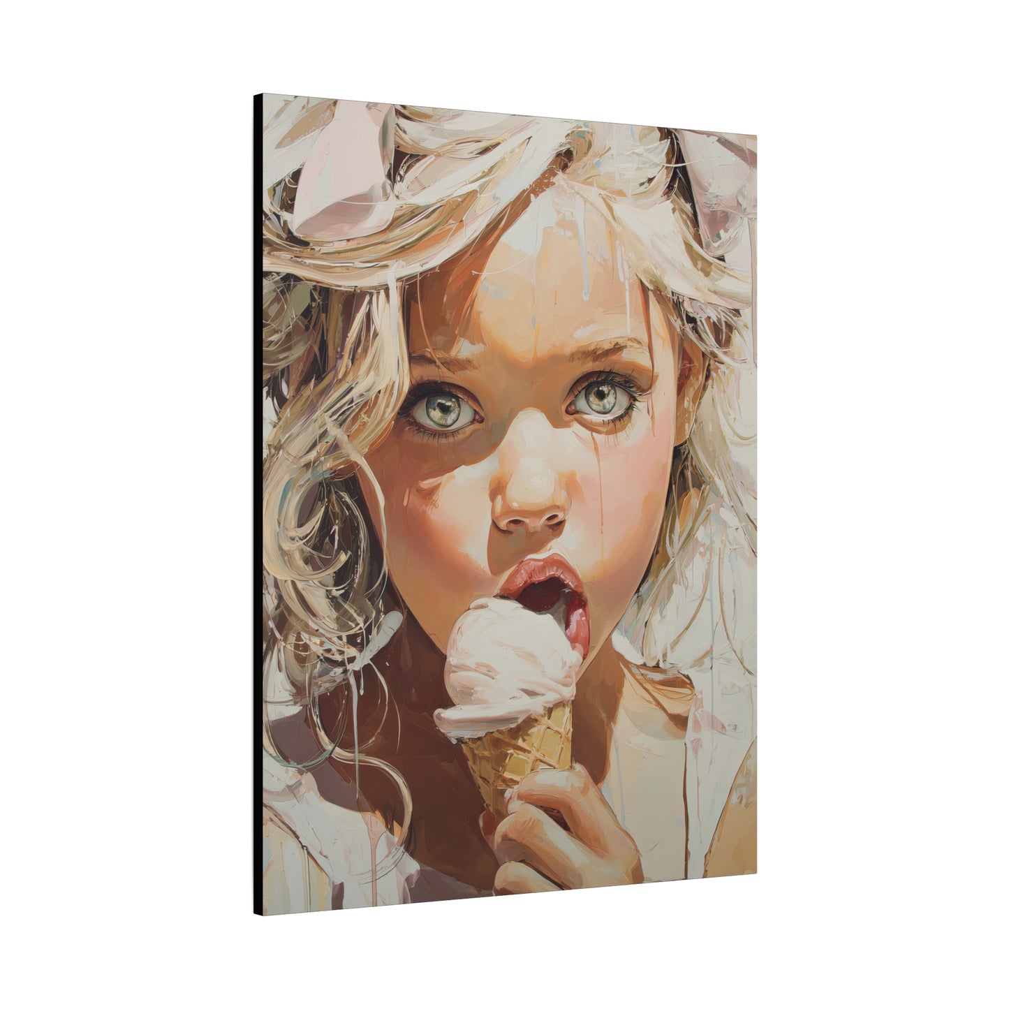 Gallery Wrapped Canvas, Sweet Summer Nostalgia, Sugar and Spice Art Canvas, Ice Cream Dreams Art – Briony