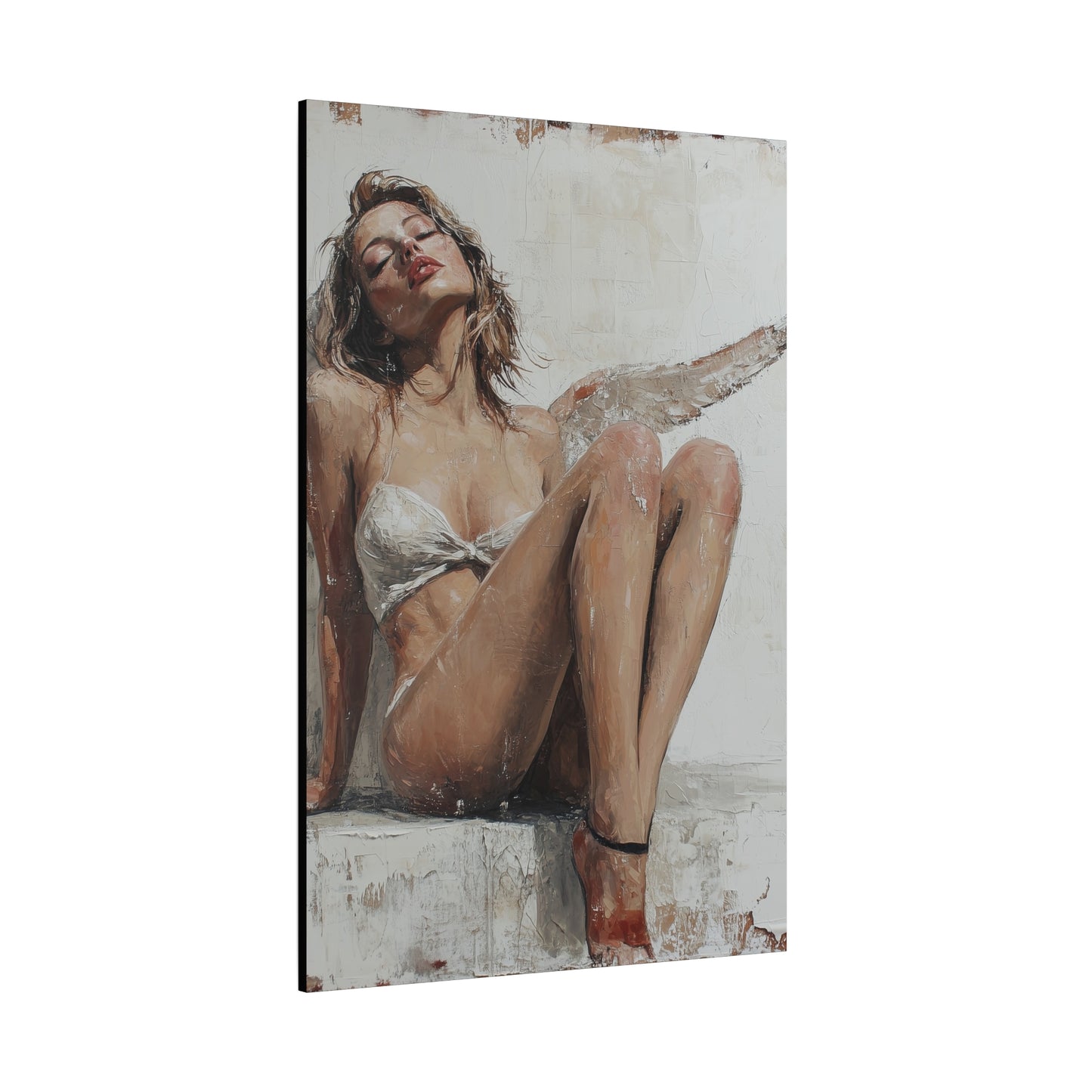 Gallery Wrapped Canvas, Sinners and Saints Art Canvas, Erotic Pinup Art Canvas – Kristen