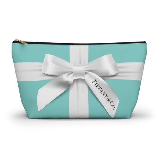 Accessory Cosmetic Travel Pouch - Robin Egg Blue, Little Blue Box, Your Name & Co.