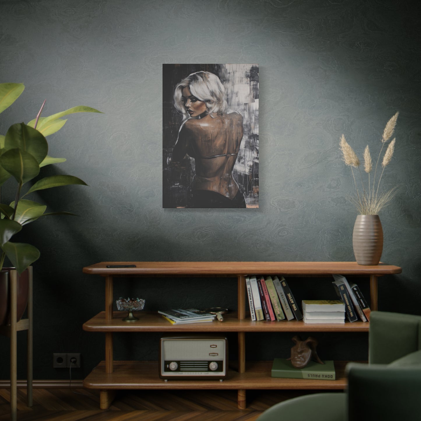 Gallery Wrapped Canvas, Guilt and Grit Adult Art Canvas, Erotic Pinup Art Canvas – Odette