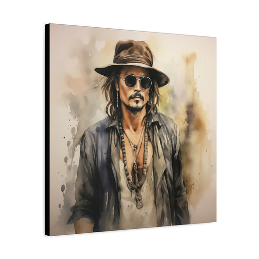 Gallery Wrapped Canvas, Celebrity Inspired, Pop Art Canvas – Depp