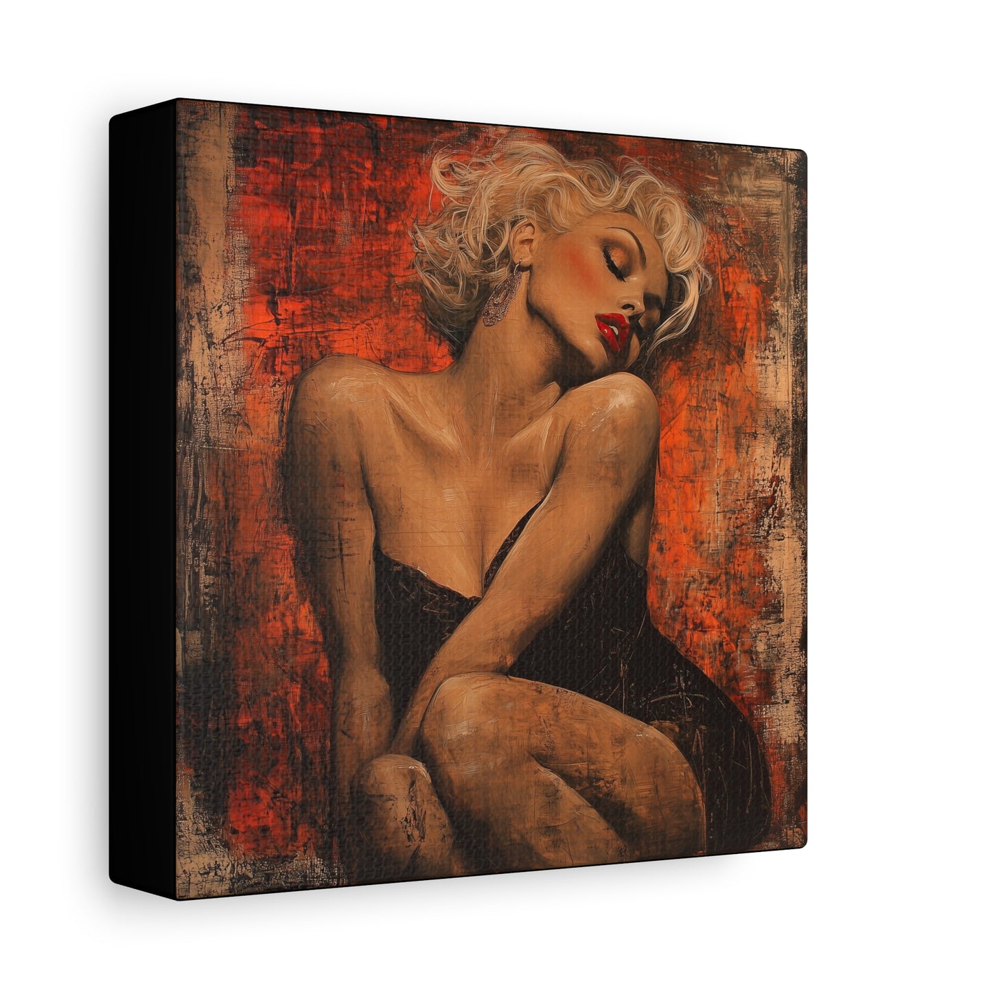 Gallery Wrapped Canvas, Guilt and Grit Adult Art Canvas, Erotic Pinup Art Canvas – Aurora