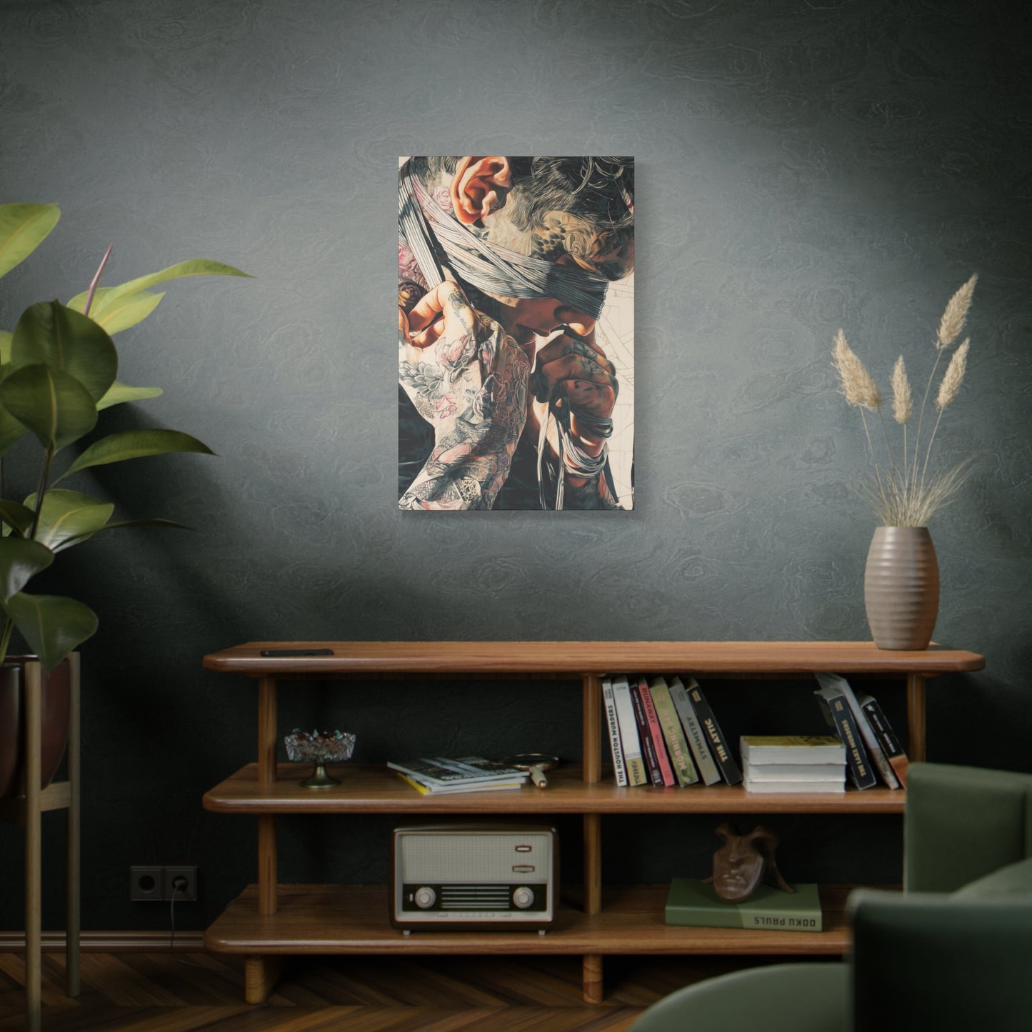 Gallery Wrapped Canvas, Ropes and Reverence Art Canvas, Erotic Shibari Art Canvas – Hiro