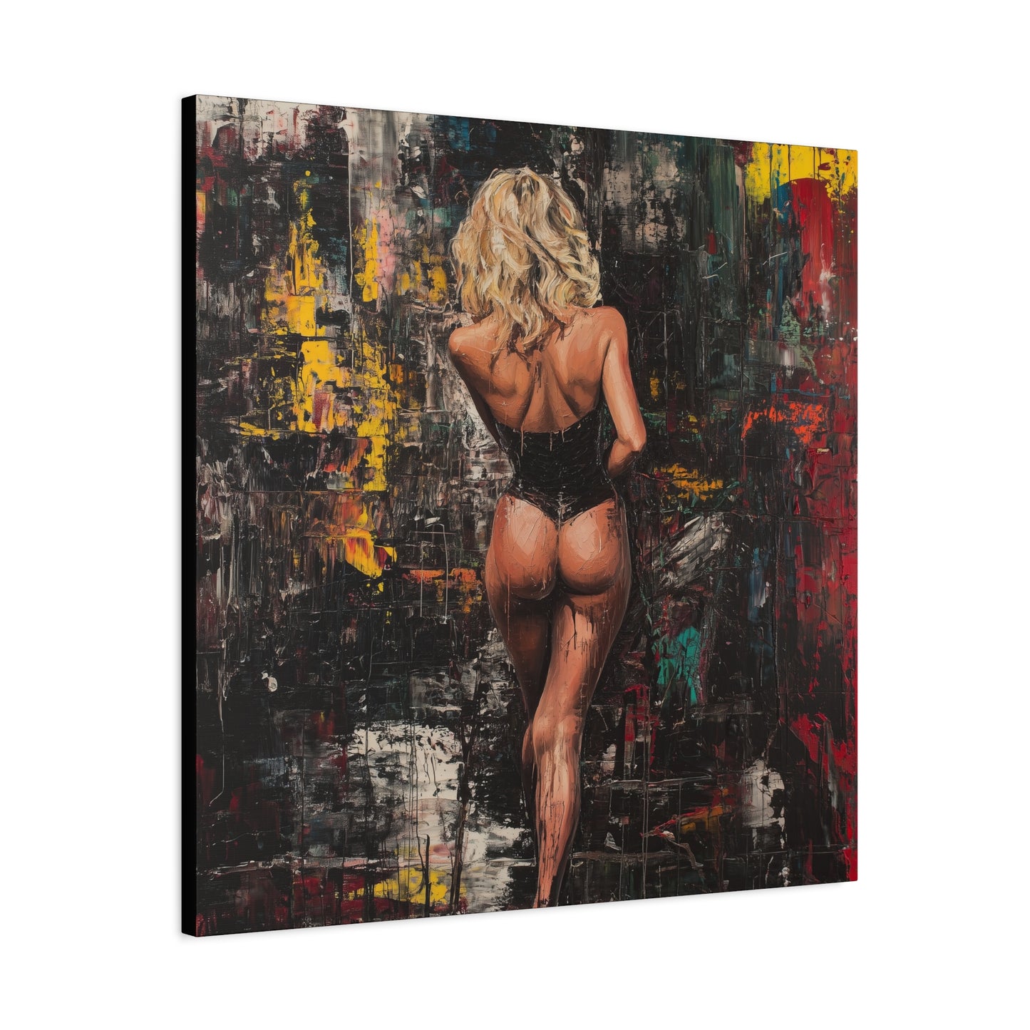 Gallery Wrapped Canvas, Guilt and Grit Adult Art Canvas, Erotic Pinup Art Canvas – Dahlina