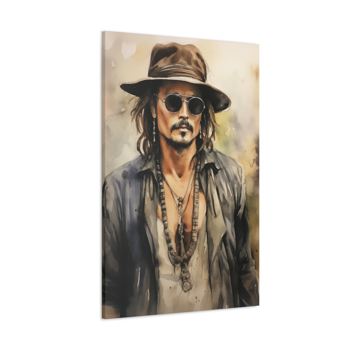 Gallery Wrapped Canvas, Celebrity Inspired, Pop Art Canvas – Johnny