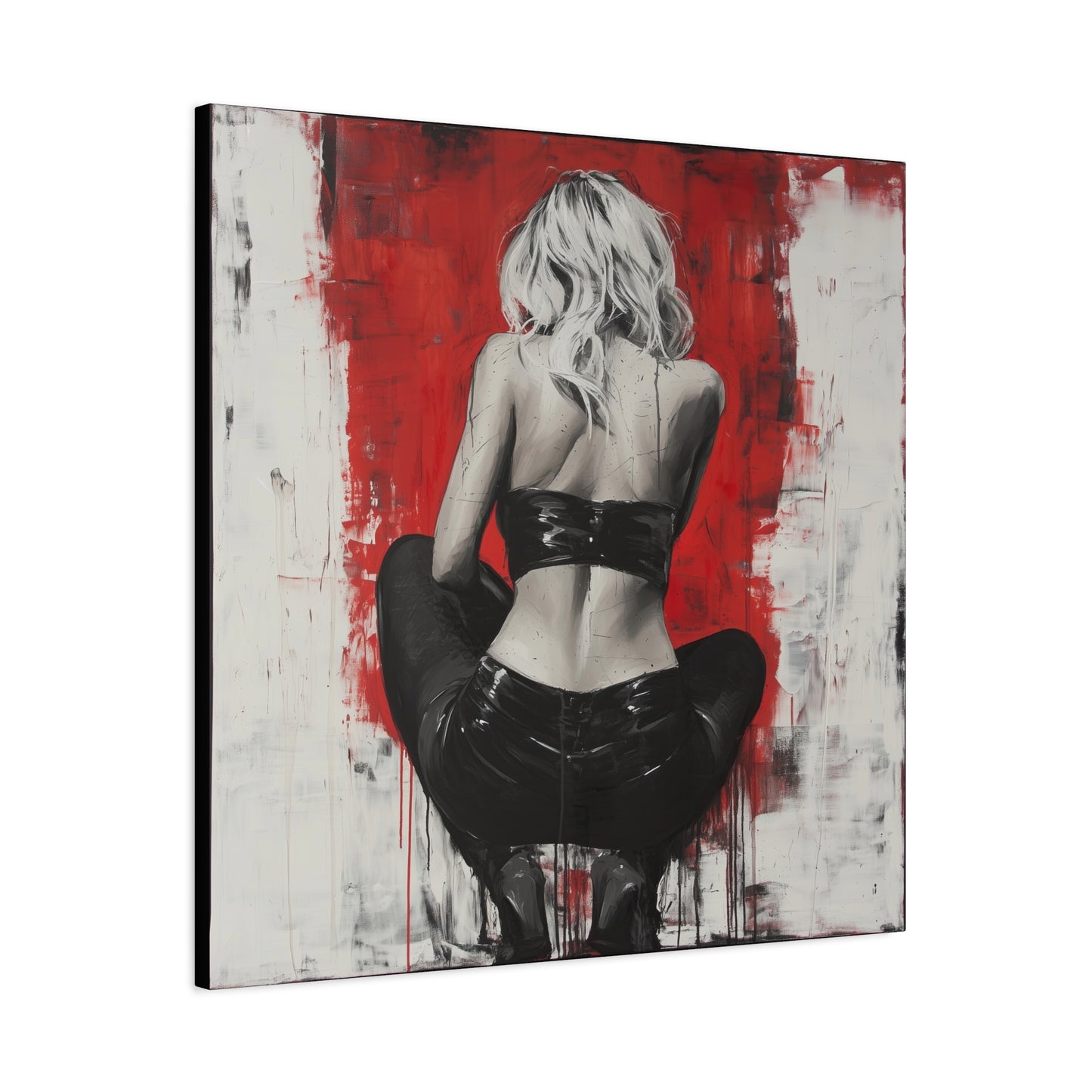 Gallery Wrapped Canvas, Guilt and Grit Adult Art Canvas, Erotic Pinup Art Canvas – Celeste