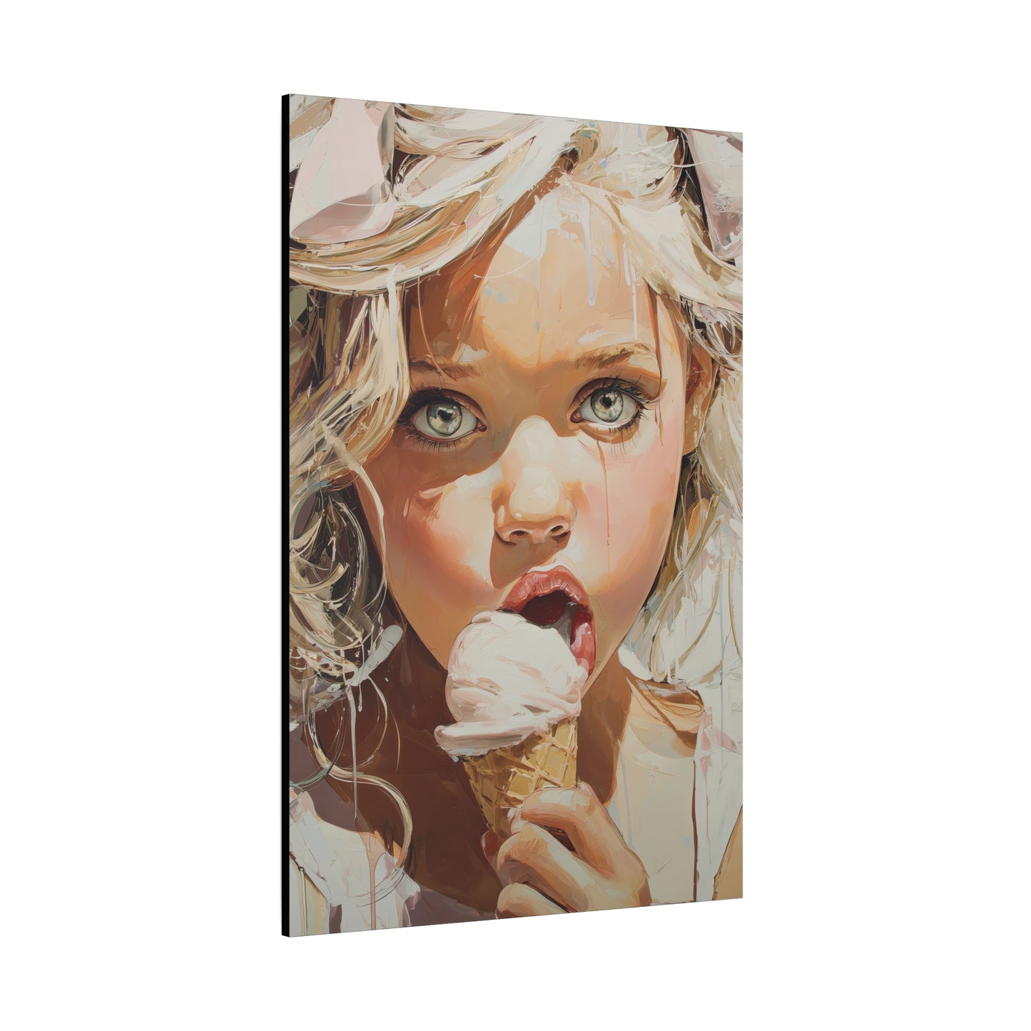Gallery Wrapped Canvas, Sweet Summer Nostalgia, Sugar and Spice Art Canvas, Ice Cream Dreams Art – Briony