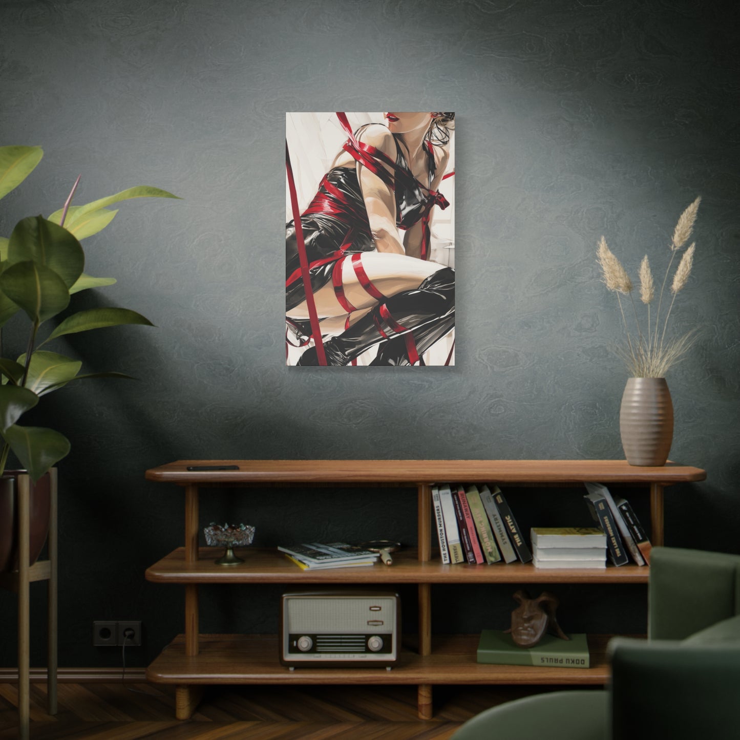 Gallery Wrapped Canvas, Ropes and Reverence Art Canvas, Erotic Shibari Art Canvas – Monica