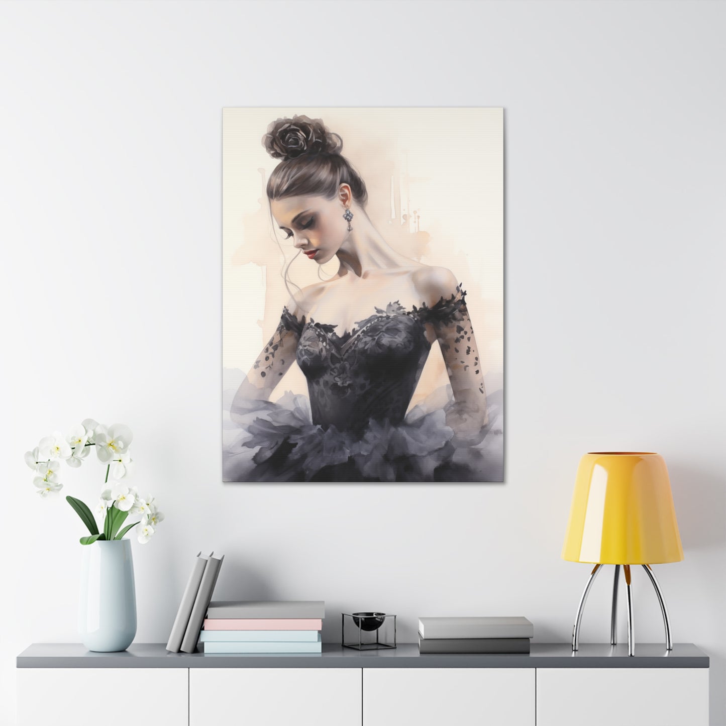 Gallery Wrapped Canvas, Ballerina Beauty, Ballet Art Canvas – Lola