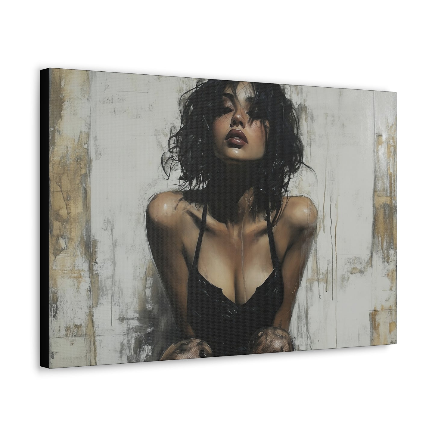 Gallery Wrapped Canvas, Sinners and Saints Art Canvas, Erotic Pinup Art Canvas – Vivienne