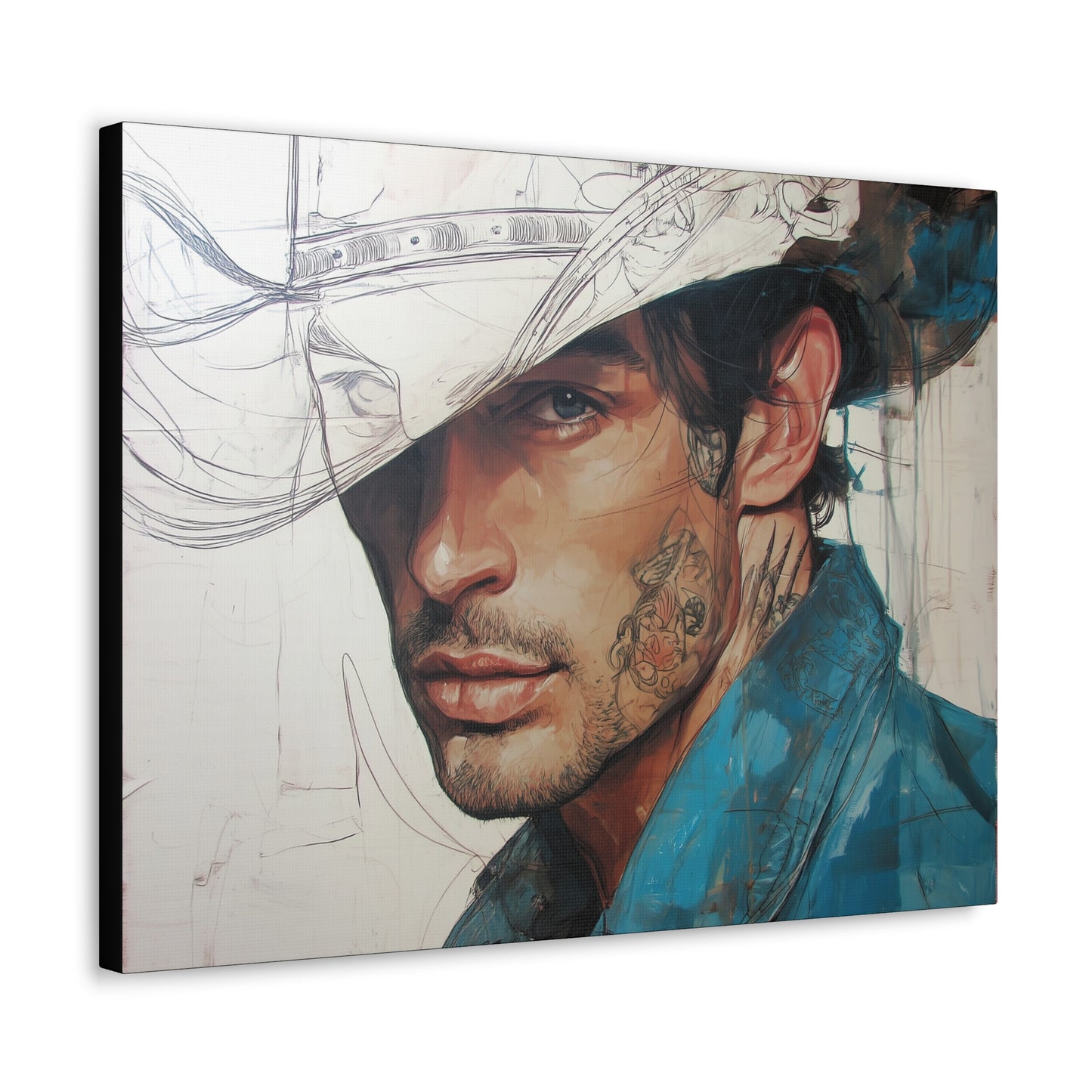 Gallery Wrapped Canvas, Wranglers and Wreckage Art Canvas, Erotic Pinup Art Canvas – Jack