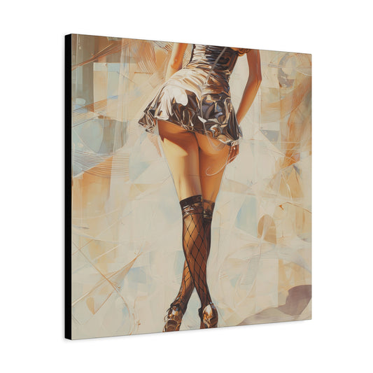 Gallery Wrapped Canvas, Tongue and Cheek Art Canvas, Naughty Girl Art Canvas –  Gilda