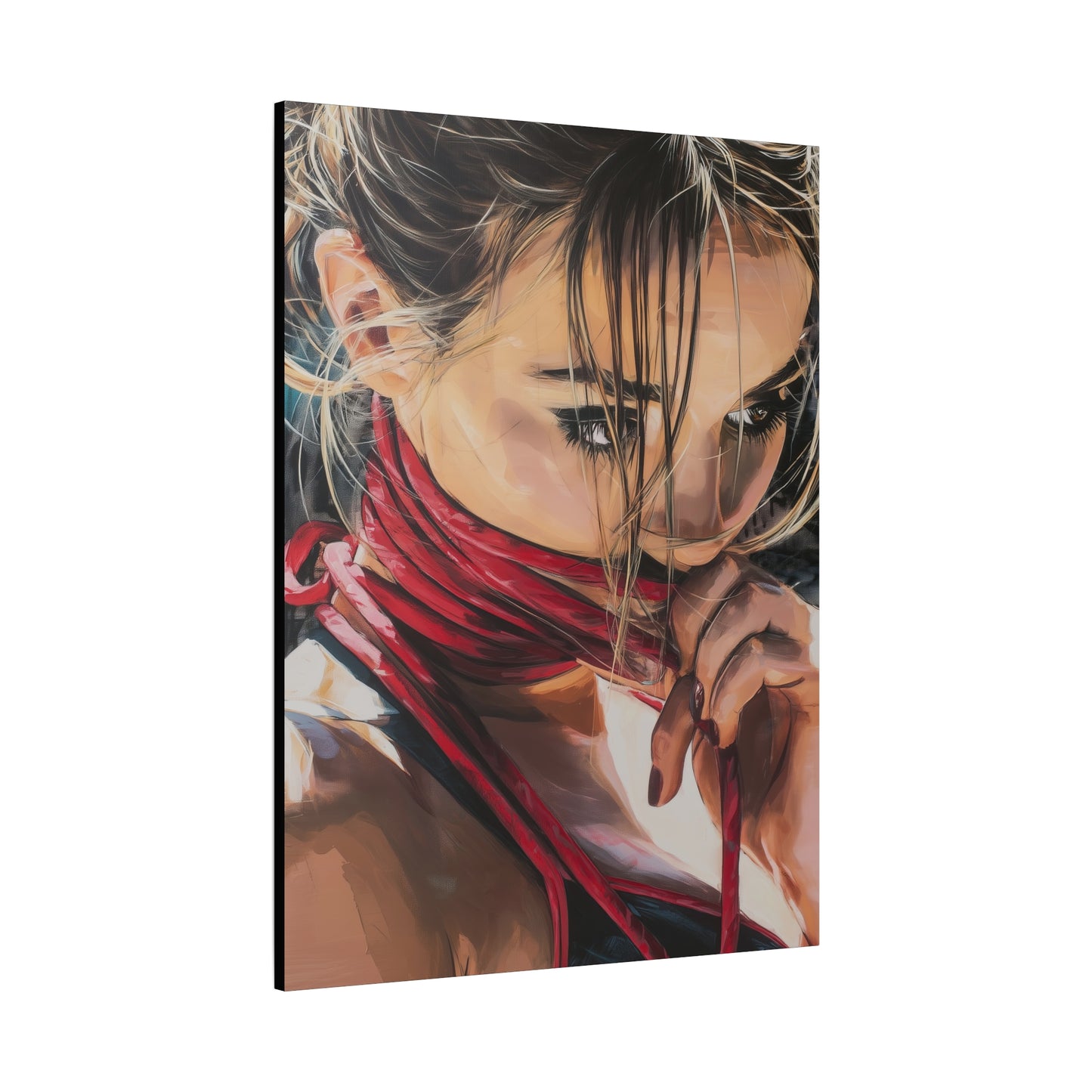 Gallery Wrapped Canvas, Ropes and Reverence Art Canvas, Erotic Shibari Art Canvas – Aya
