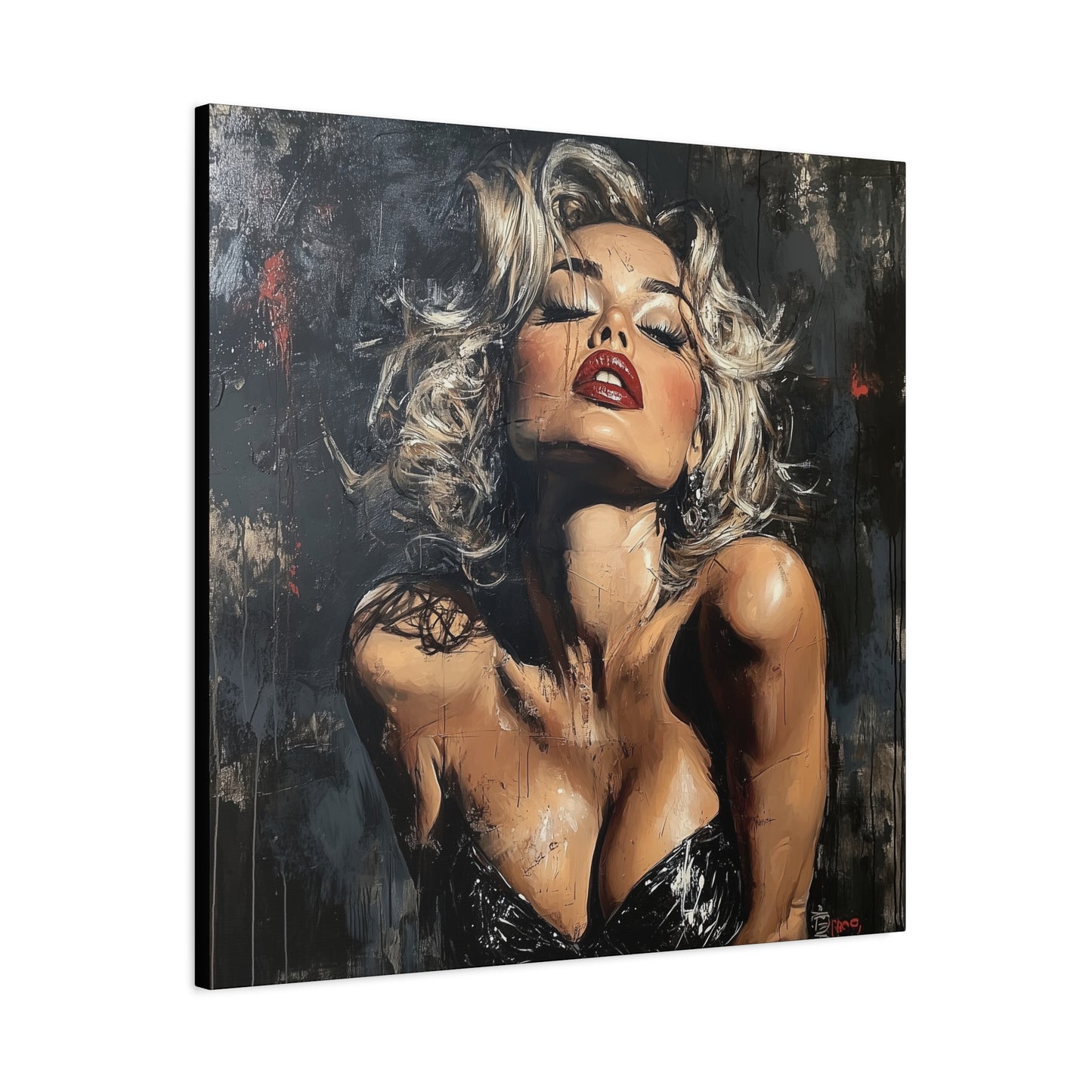 Gallery Wrapped Canvas, Guilt and Grit Adult Art Canvas, Erotic Pinup Art Canvas – Eloise