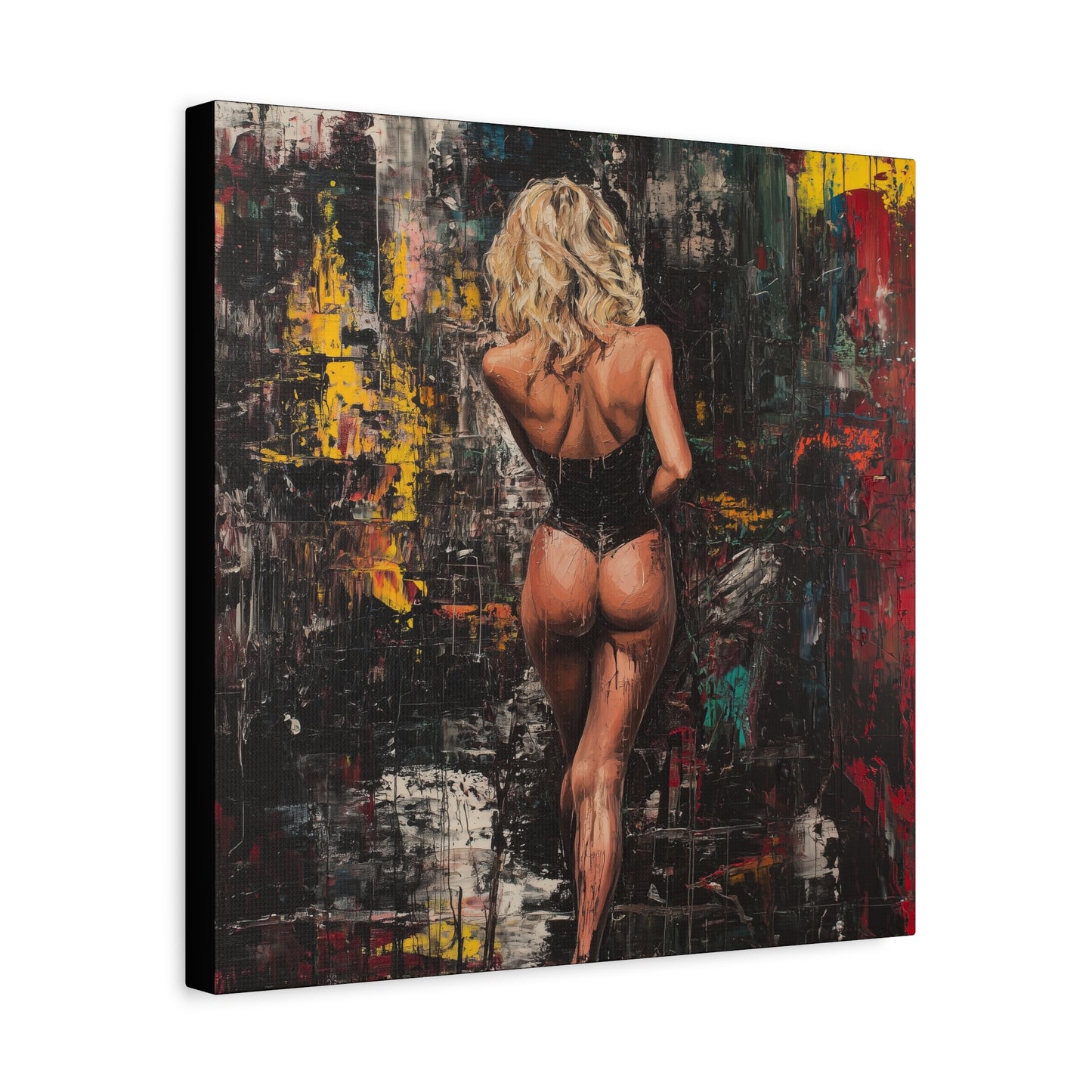 Gallery Wrapped Canvas, Guilt and Grit Adult Art Canvas, Erotic Pinup Art Canvas – Dahlina