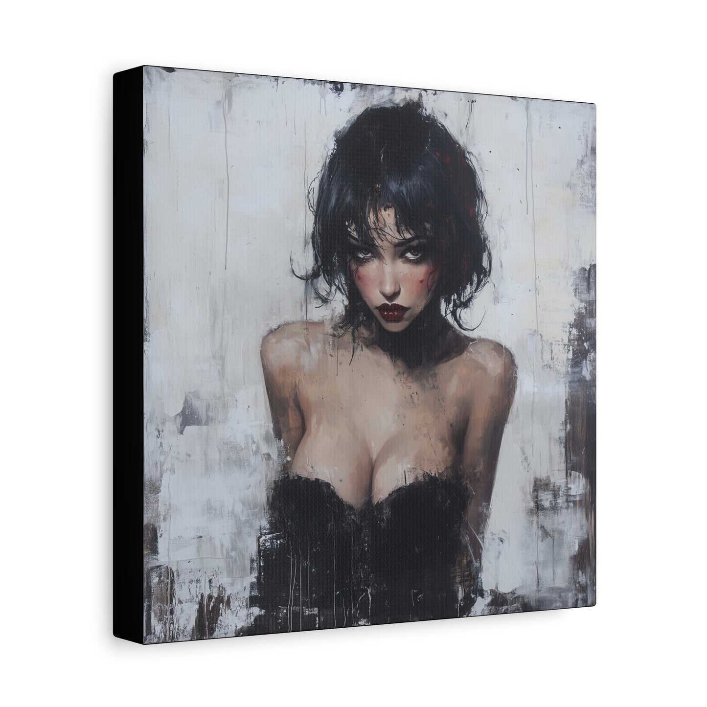 Gallery Wrapped Canvas, Sinners and Saints Art Canvas, Erotic Pinup Art Canvas – Lorna