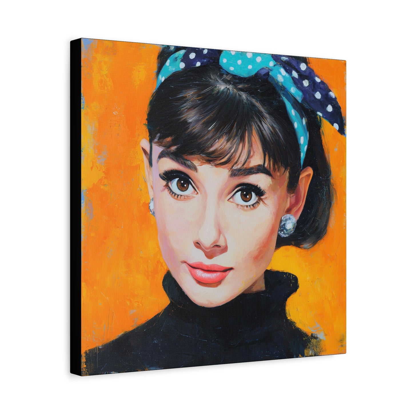 Gallery Wrapped Canvas, The Diva Project Art Canvas, Pinup Art Canvas – Audrey Hepburn - SIX