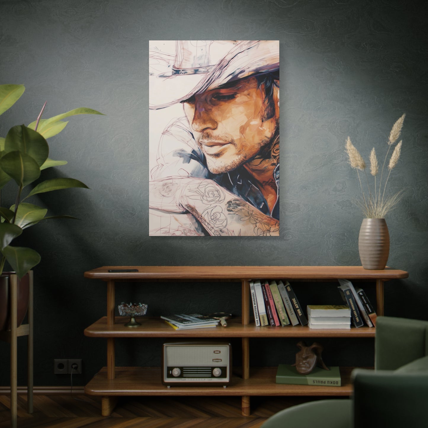 Gallery Wrapped Canvas, Wranglers and Wreckage Art Canvas, Erotic Pinup Art Canvas – Wade