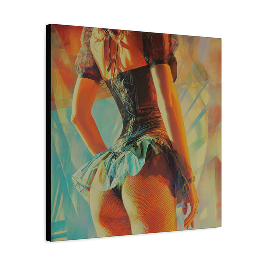 Gallery Wrapped Canvas, Tongue and Cheek Art Canvas, Naughty Girl Art Canvas –  Kristen