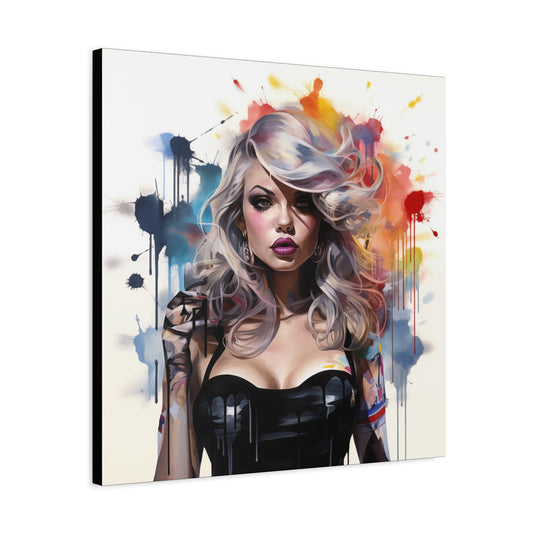 Canvas Wall Art, Gallery Wrapped Pop Art, Femme Doll Wall Art – Zephyr