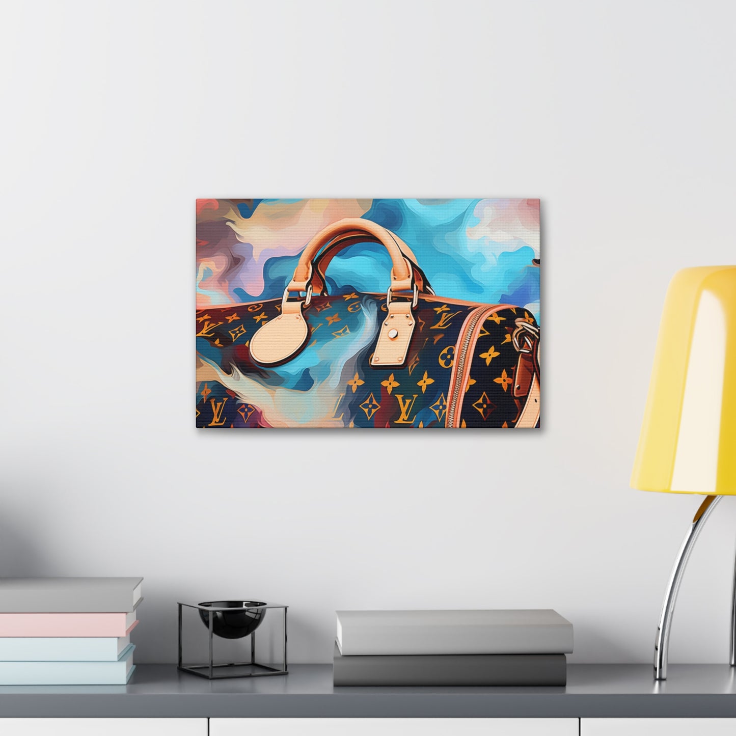 Canvas Gallery Wrap - LV Designer Inspired Wall Art - Abstract