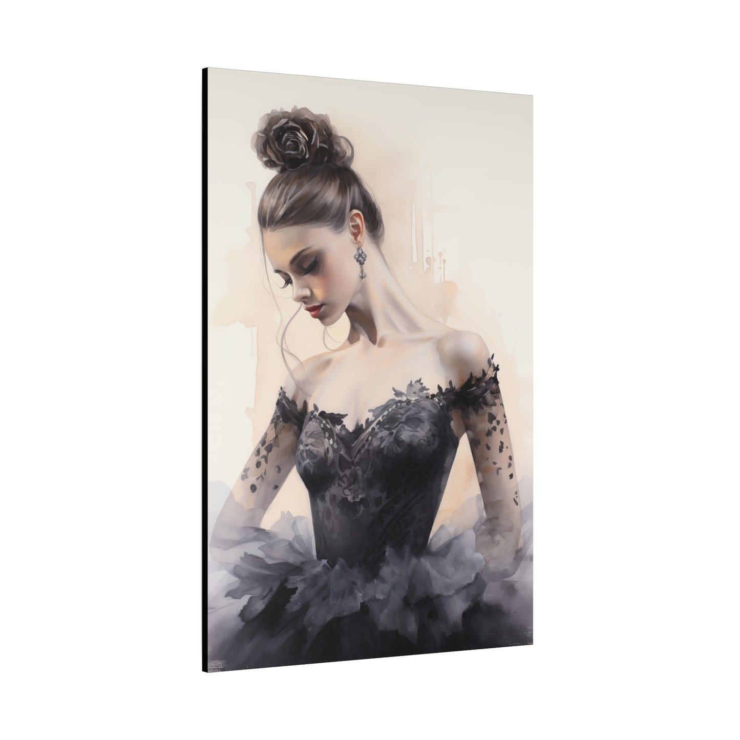 Pointes and Platforms, Gallery Wrapped Canvas, Ballerina Beauty, Ballet Art Canvas – Lola