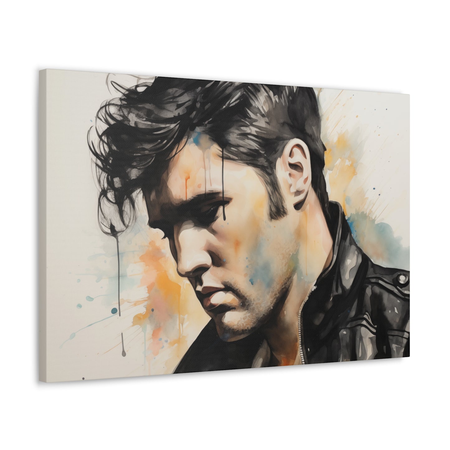 Gallery Wrapped Canvas, Celebrity Inspired, Pop Art Canvas – Elvis Also