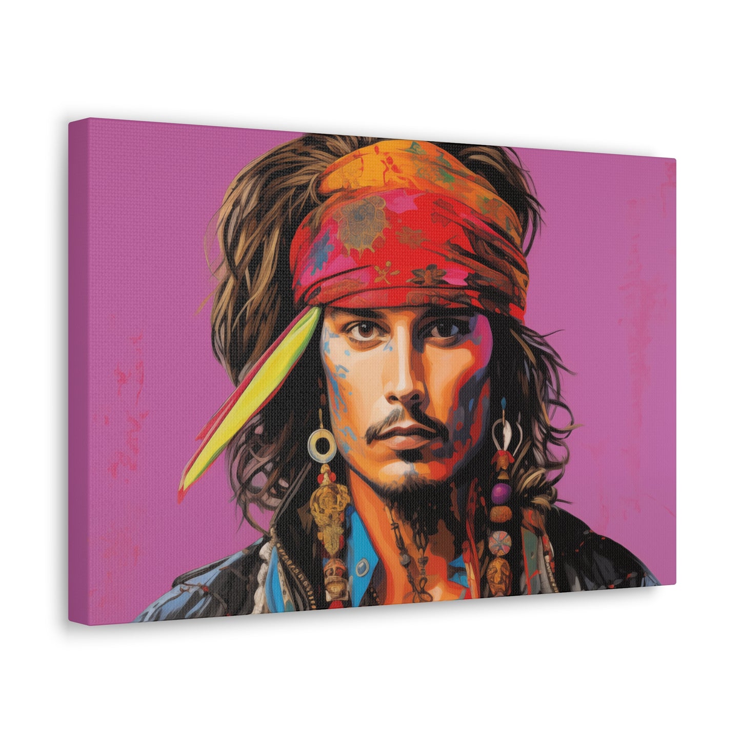 Gallery Wrapped Canvas, Celebrity Inspired, Pop Art Canvas – Johnny Also