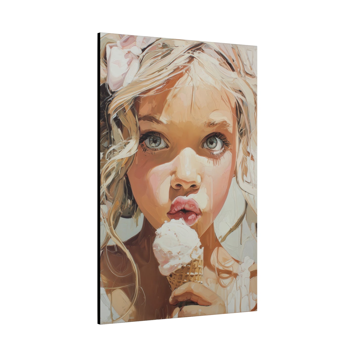 Gallery Wrapped Canvas, Sweet Summer Nostalgia, Sugar and Spice Art Canvas, Ice Cream Dreams Art – Briony