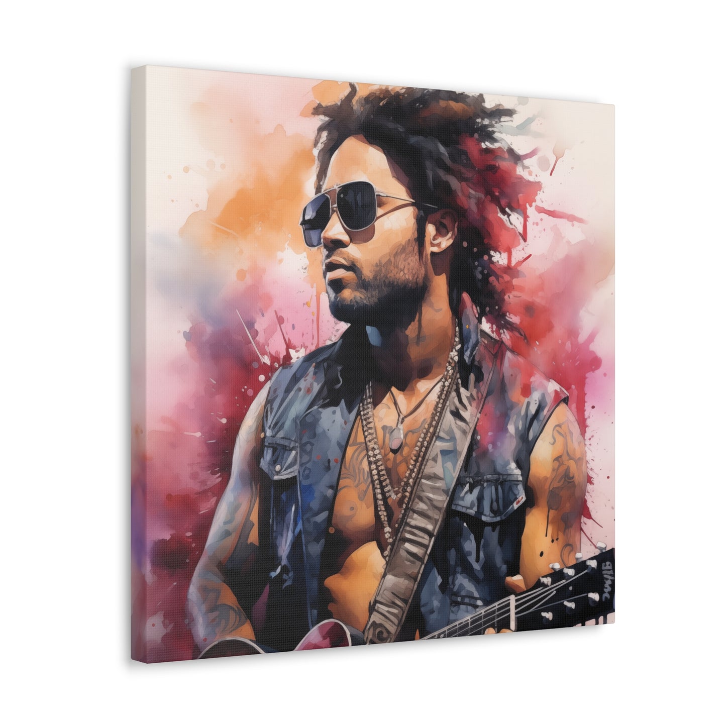 Gallery Wrapped Canvas, Celebrity Inspired, Pop Art Canvas – Lenny