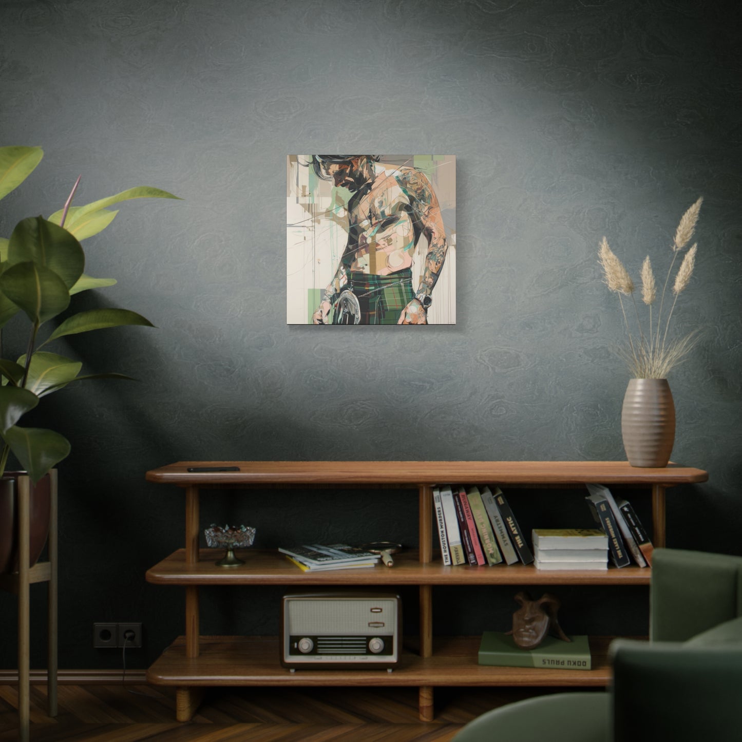 Gallery Wrapped Canvas, Kilts and Carnage Art Canvas, Erotic Pinup Art Canvas – Ewan