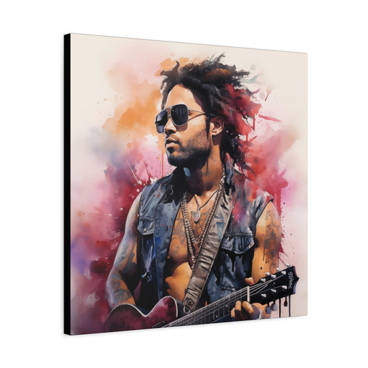 Gallery Wrapped Canvas, Celebrity Inspired, Pop Art Canvas – Lenny