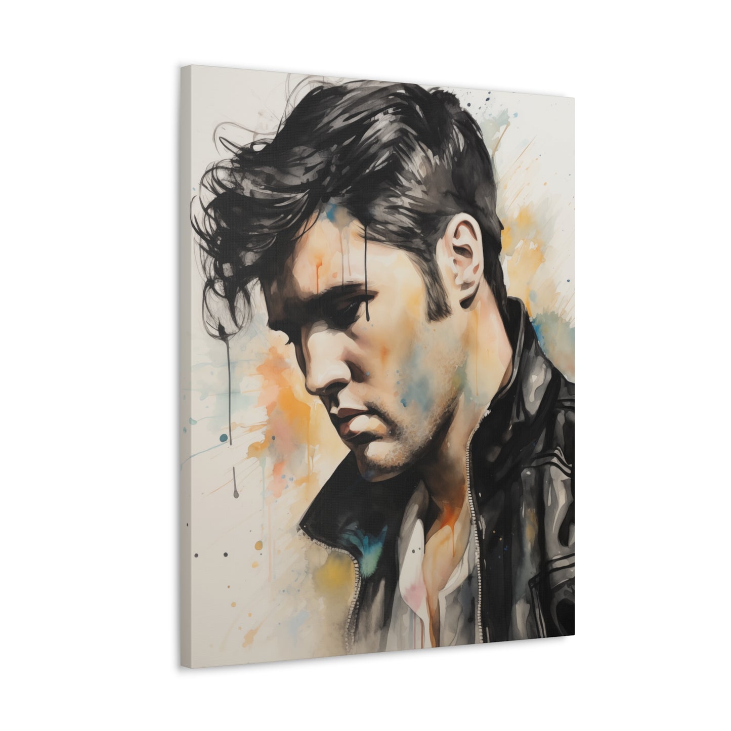 Gallery Wrapped Canvas, Celebrity Inspired, Pop Art Canvas – Elvis Also