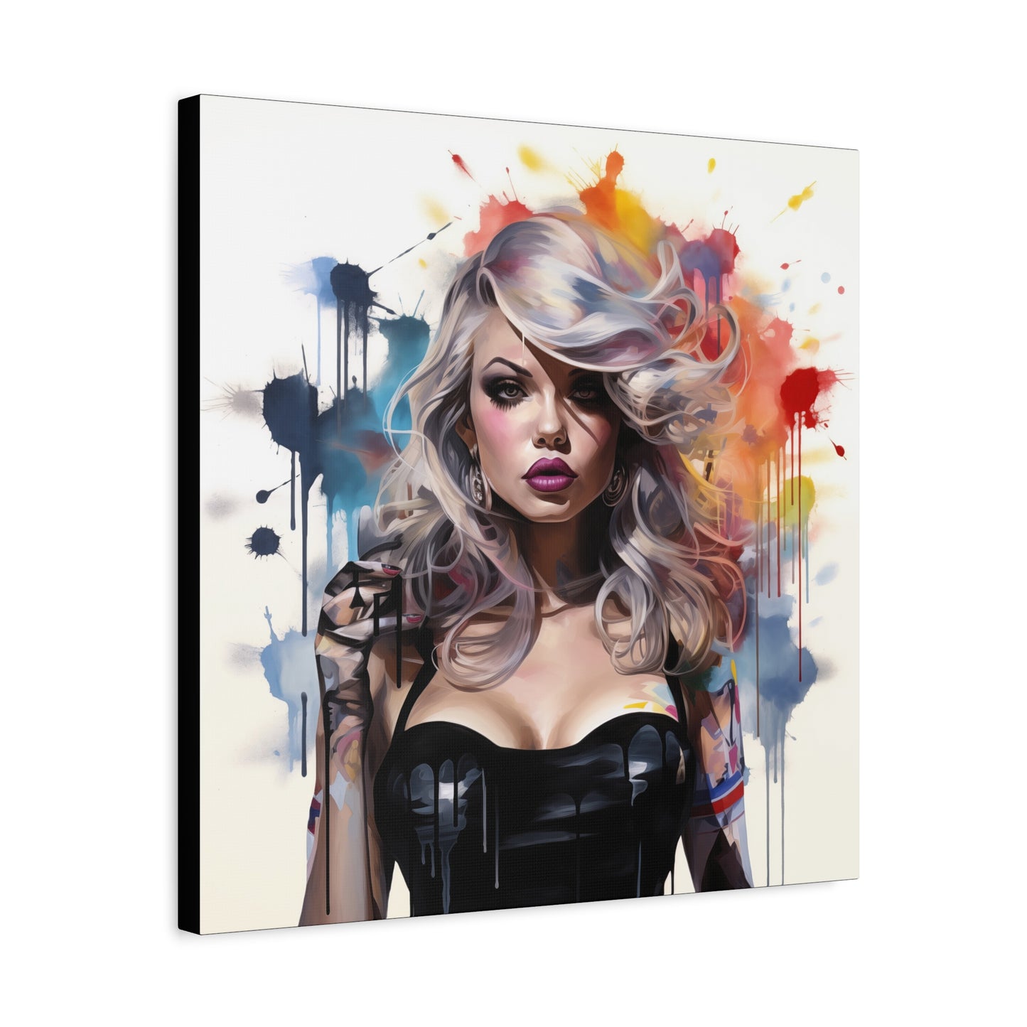 Canvas Wall Art, Gallery Wrapped Pop Art, Femme Doll Wall Art – Zephyr