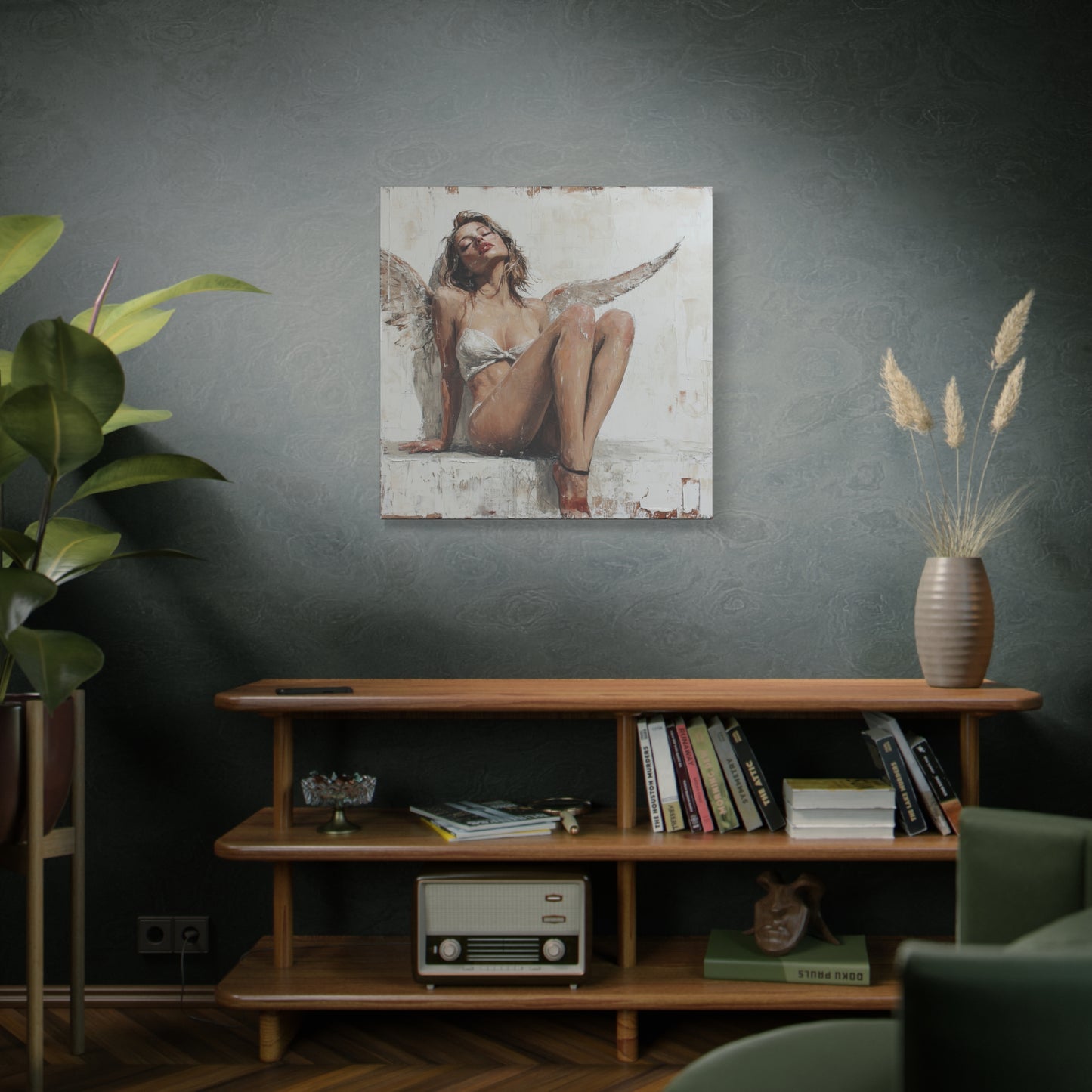 Gallery Wrapped Canvas, Sinners and Saints Art Canvas, Erotic Pinup Art Canvas – Kristen