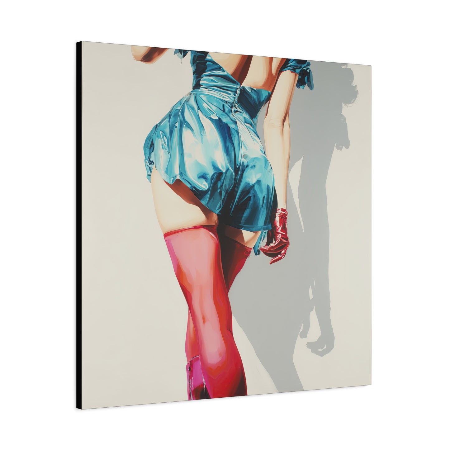 Gallery Wrapped Canvas, Tongue and Cheek Art Canvas, Naughty Girl Art Canvas –  Lydia