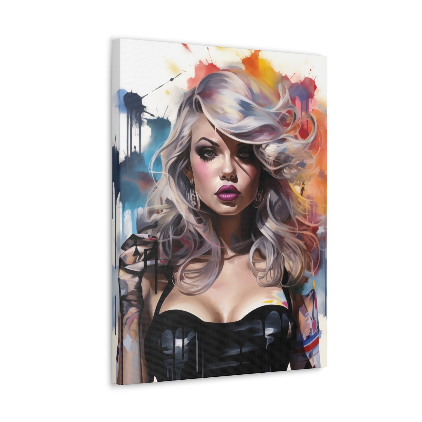 Canvas Wall Art, Gallery Wrapped Pop Art, Femme Doll Wall Art – Zephyr